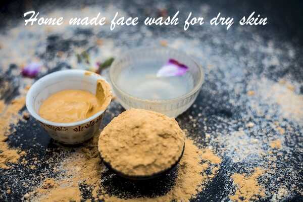 home made face wash for dry skin