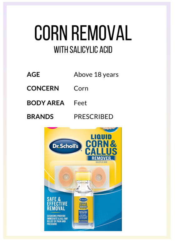 Corn removing liquis