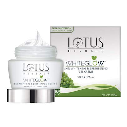 halsband biologisch chocola Lotus Herbals Whiteglow Skin Whitening Cream SPF-25 - Dermatocare