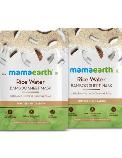 Mamaearth Rice Water Bamboo Sheet Mask
