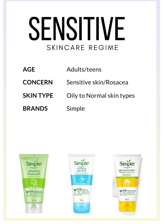 Simple senstive skin care