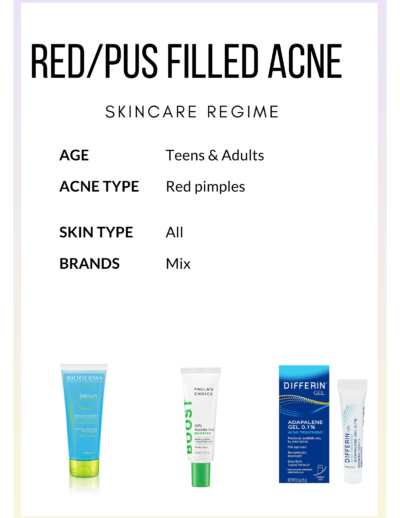 red acne regime