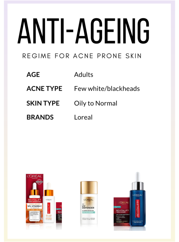 loreal regime for acne prone skin