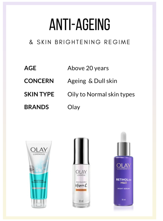 Olay anti-ageing and brightening regime india