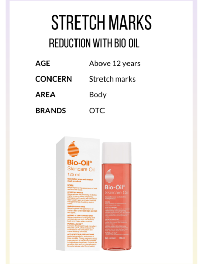 Bio oil for stretch marks heat