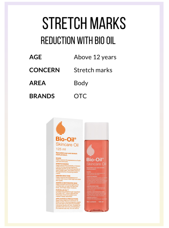 Bio oil for stretch marks heat