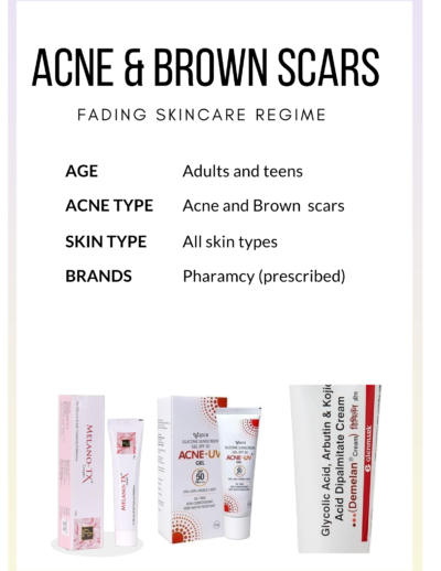 acne and Brown acne scars