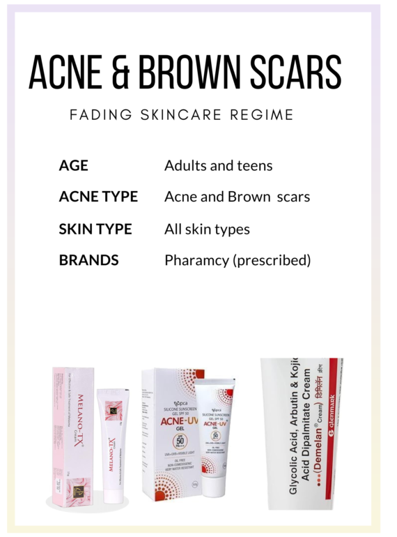 acne and Brown acne scars